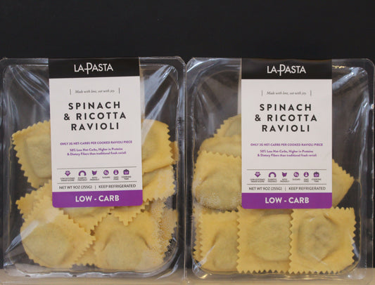 La Pasta by Annette's Low-Carb High-Protein Spinach & Ricotta Cheese Fresh Ravioli - 2 Pack