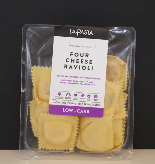 La Pasta by Annette's Low-Carb & High-Protein Four Cheese Fresh Ravioli - 2 Pack